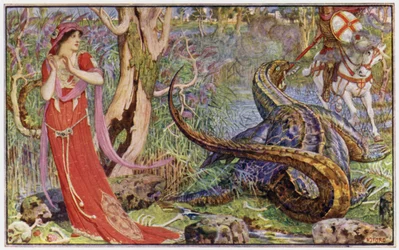 St George Rescues the Princess from the Horrible Dragon